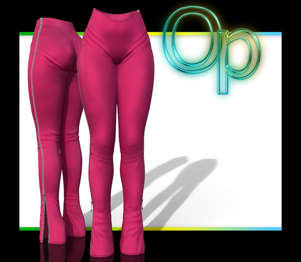 Pink Zipper Pants MAITREYA
