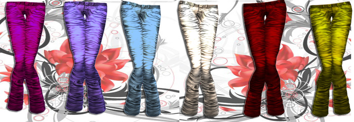 ::L-FLOW:: Red Zebra Jeans