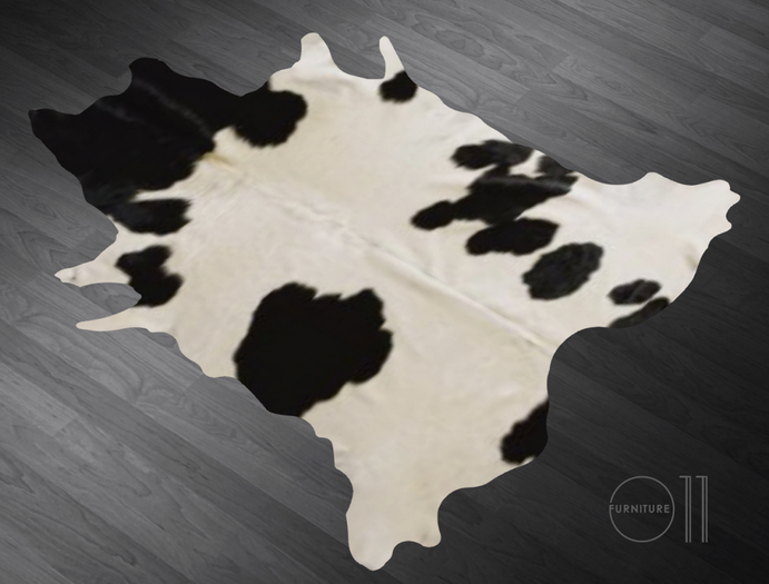 Cowhide Rug Black White 