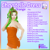 ~TL~ Chrystelle Orange Dress