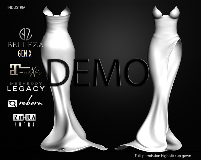Industria:DEMO: HighSlitCup gown