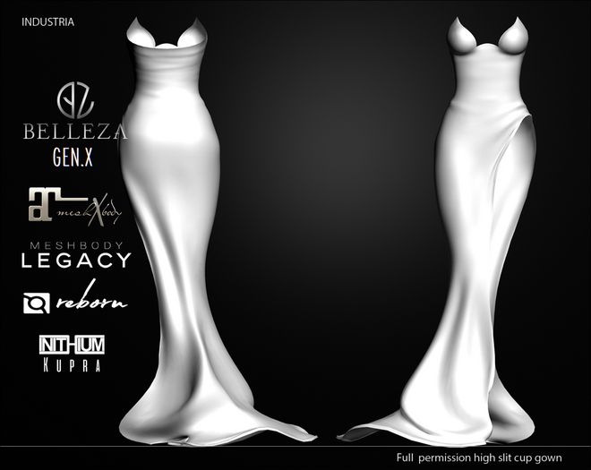 INDUSTRIA: HighSlitCup dress_FP