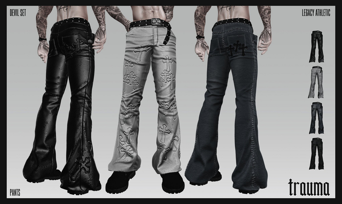 [TRAUMA] - DEVIL Pants Legacy Atheletic] FATPACK