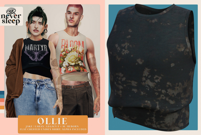 Never Sleep // Ollie Top // Bleached