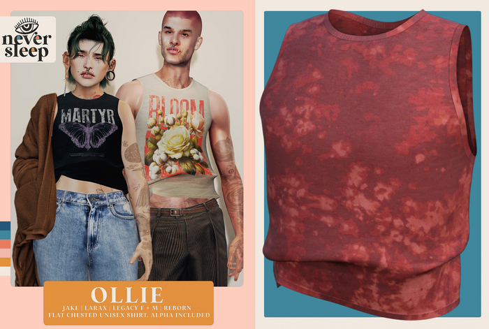 Never Sleep // Ollie Top // Red