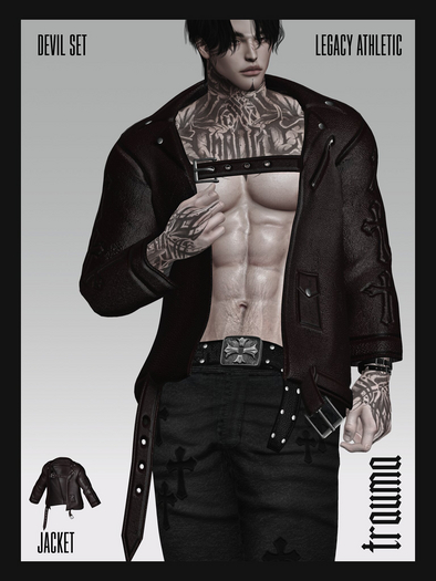 [TRAUMA] - DEVIL Jacket (Red Leather) [Legacy]