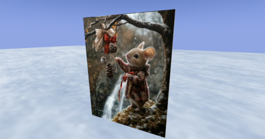 mouse christmas card