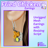 ~TL~ Fried Chicken Earrings