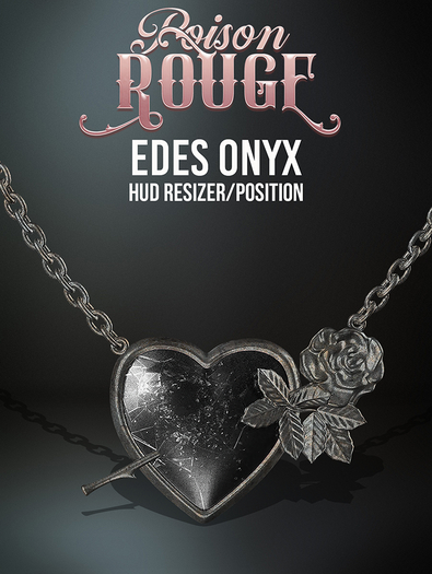 POISON ROUGE Edes Necklace Onyx 