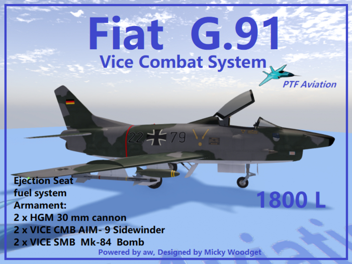 PTF- FIAT G91 GINA