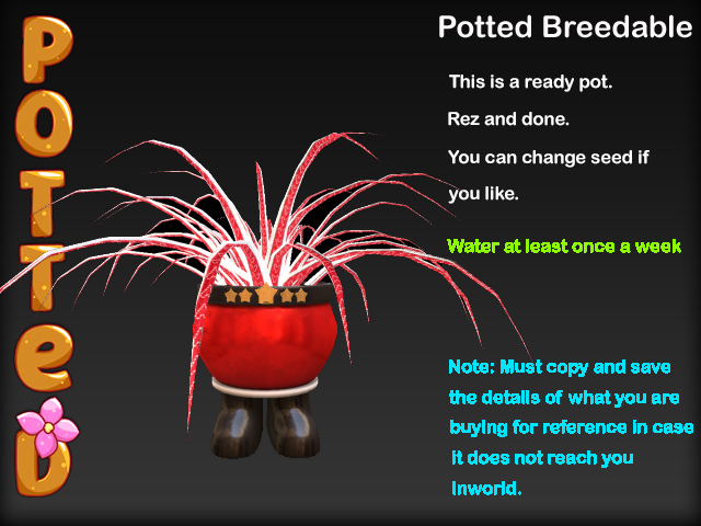 Potted ~ LE Santa's Boots Spider Plant Pot - Red
