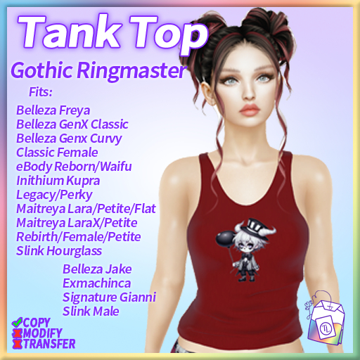 ~TL~ Gothic Ringmaster Tank Top Set