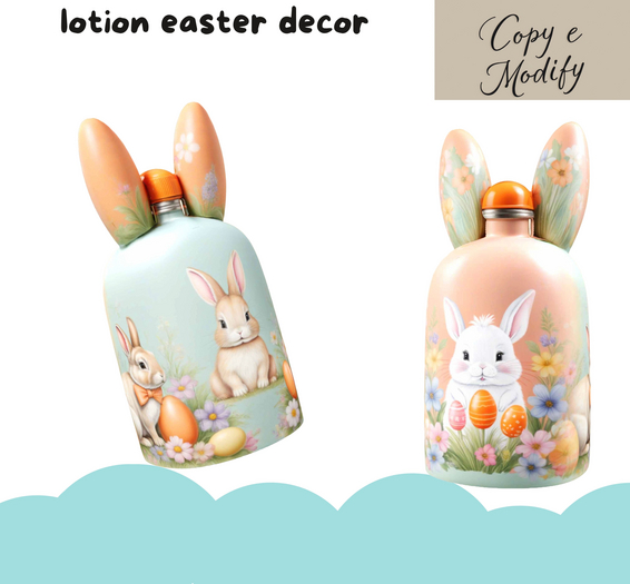 (AL) lotion easter decor
