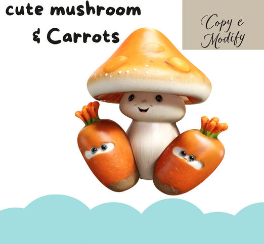 (AL) cute mushroom & Carrots