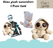 (AL) Alien plush sweatshirt & Pose Hold