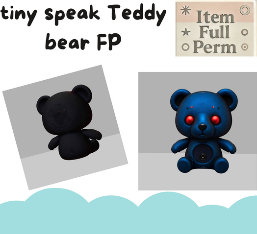 (AL) tiny speak Teddy bear FP