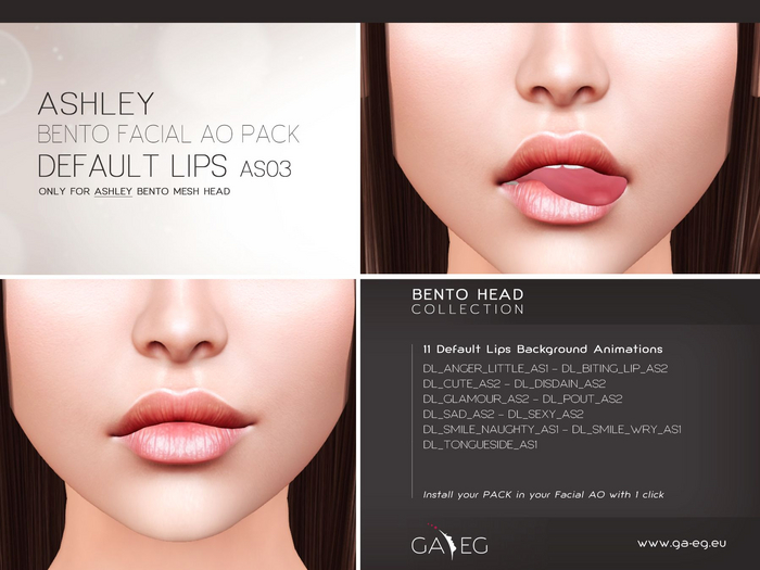 [GA.EG] Ashley Bento Facial AO Pack - AS03 Default Lips