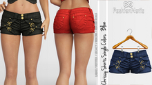 Shorts Chrissy  Blue - LaraX, PetiteX, Legacy, Reborn, Rolls - FashioNatic