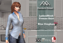 *HH* Ladies Mesh Yvonne Shirt Blue Gingham