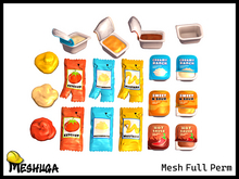 Meshuga Kawaii Restaurant Sauces Pack FULL PERM MESH
