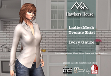 *HH* Ladies Mesh Yvonne Shirt Ivory Gauze