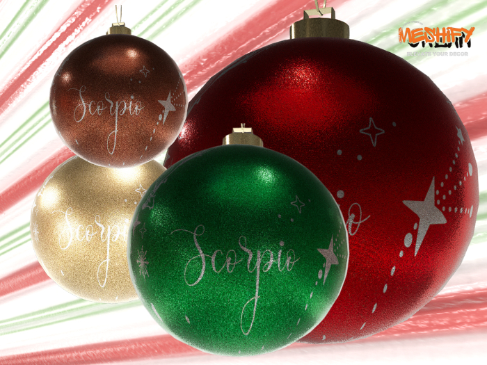PBR Scorpio Ornament