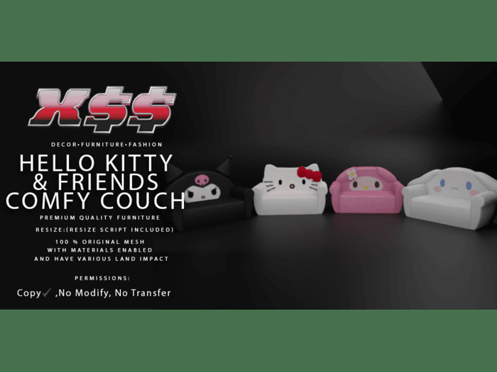 (X$$) - Hello Kitty & Friends Comfy Couch (BOXED)