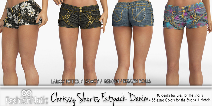 Shorts Chrissy Fatpack Denim - Jeans - LaraX, PetiteX, Legacy, Reborn, Rolls - FashioNatic