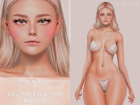 -by DonMarie- Shape 002 - GIFT - Lelutka EvoX Noel Head - Reborn Body