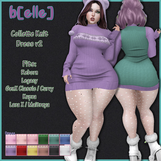 DEMO_b[ELLE] Collette Knit Dress V2 w/HUD