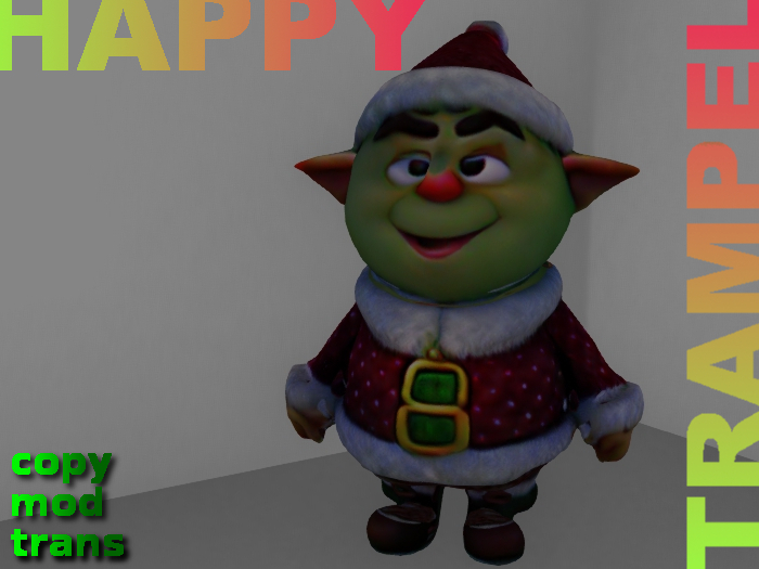 HAPPY CHRISTMAS ELF - MESH - FULLPERM