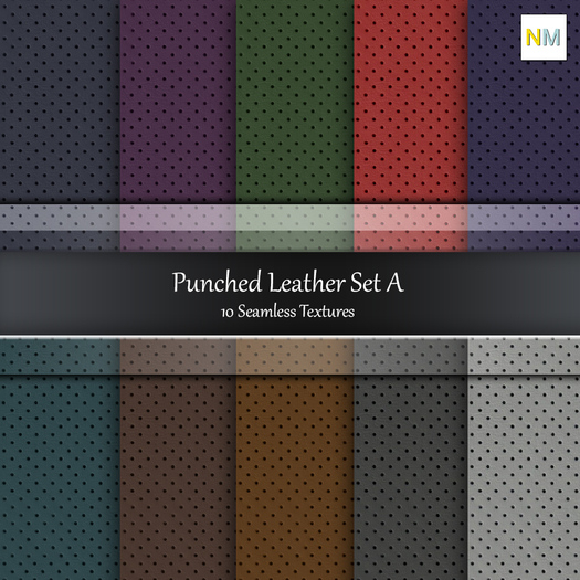 Punched Leather Set A Full Perm Fabrics NM