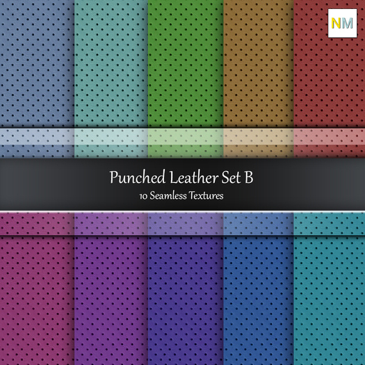 Punched Leather Set B Full Perm Fabrics NM