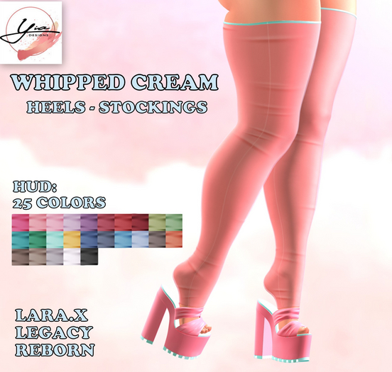 ..YD. Whipped Cream Heels Fatpack