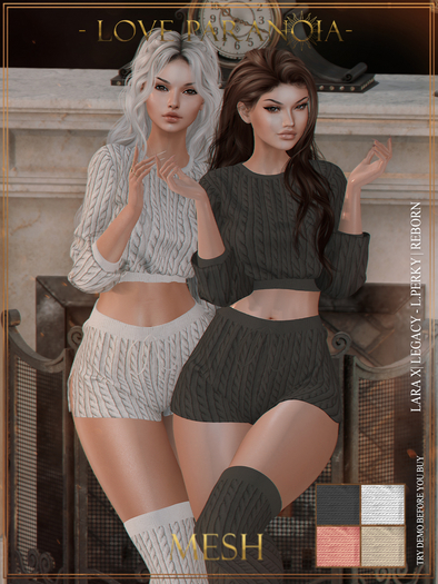-LP- Sweater & Shorts ^Simona^- Pink