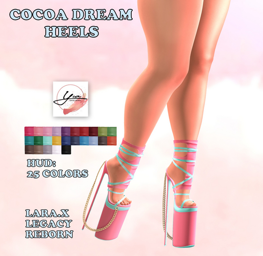 ..YD. Cocoa Dream Heels Fatpack