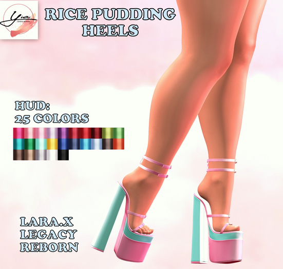 ..YD. Rice Pudding Heels Fatpack