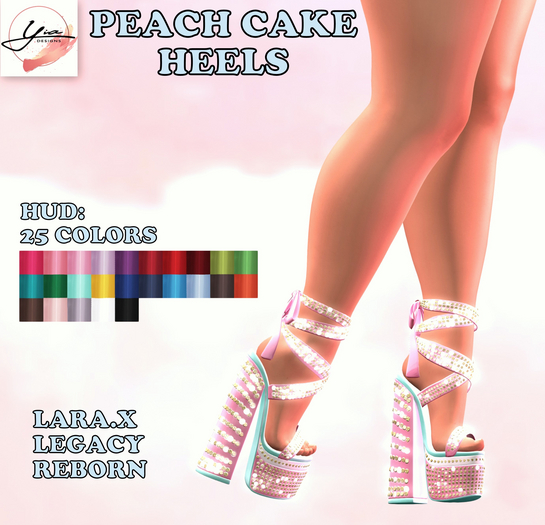 ..YD. Peach Cake Heels Fatpack