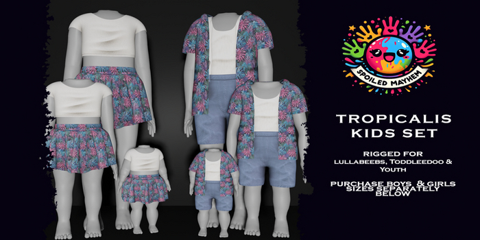 *SM*Tropicalis Skirt Set Fatpack