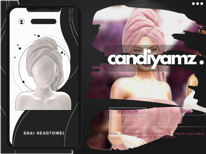 [CY] shai . white . head towel :: [ADD]