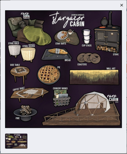 [Kres] Stargazer Cabin - Cabin - RARE