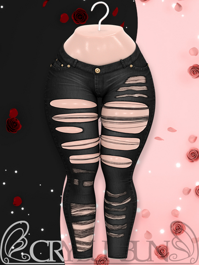 CryBunBun - Spoiled Rotten Jeans - Black - Unpacker HUD