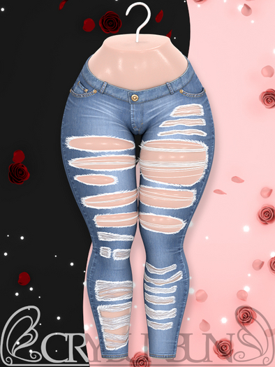 CryBunBun - Spoiled Rotten Jeans - Blue - Unpacker HUD