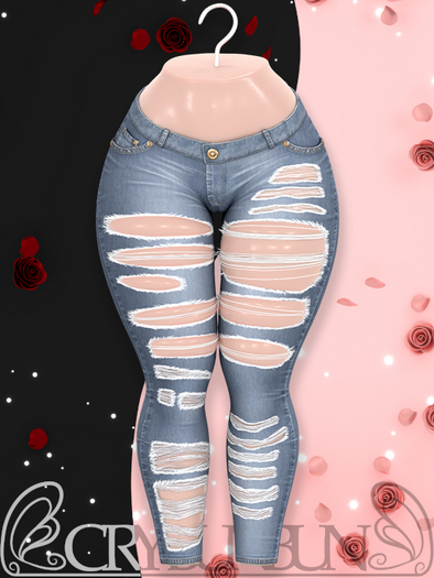 CryBunBun - Spoiled Rotten Jeans - Faded - Unpacker HUD