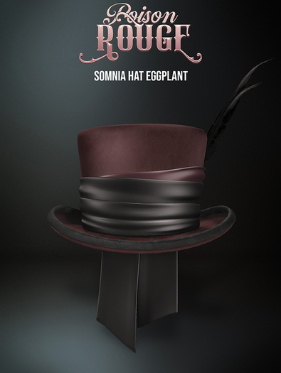 POISON ROUGE Somnia Hat Eggplant