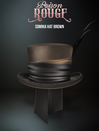 POISON ROUGE Somnia Hat Brown 