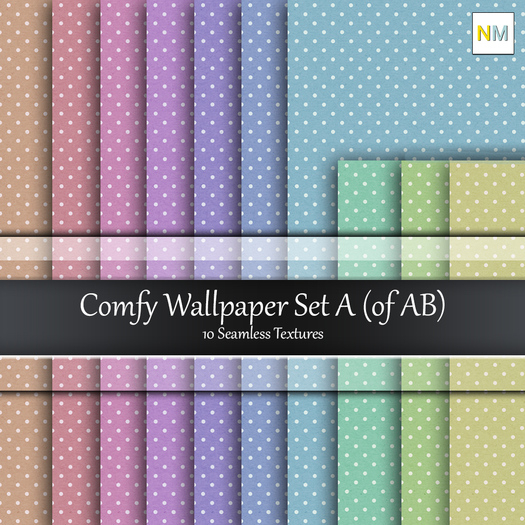 Comfy Wallpaper Set A 10 Seamless Wall Textures NM