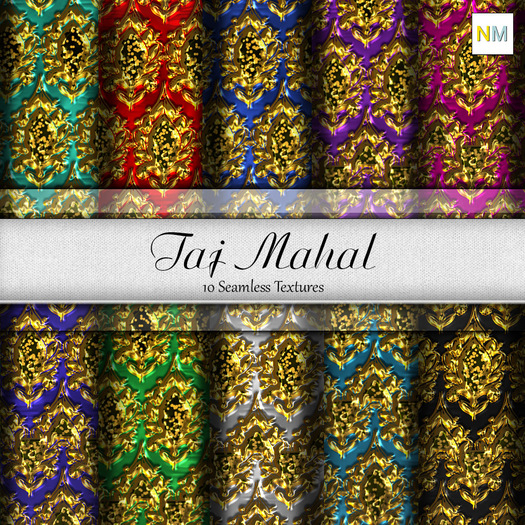 Taj Mahal Silk 10 Seamless Textures NM