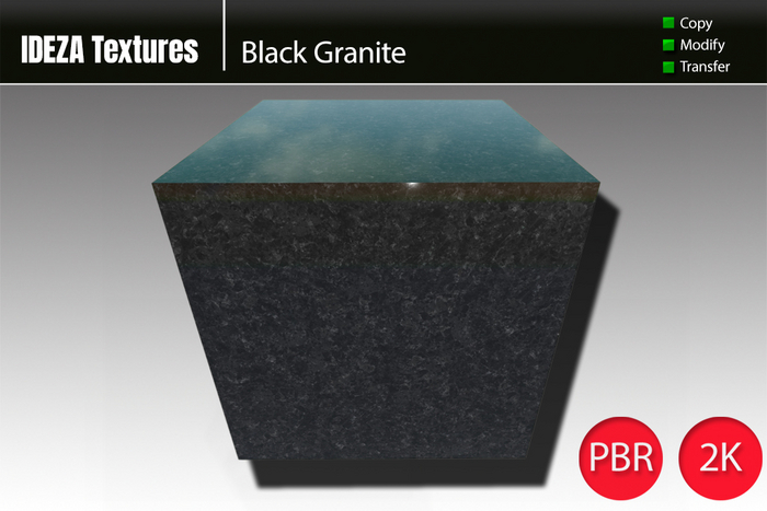 IDEZA Textures - Black Granite