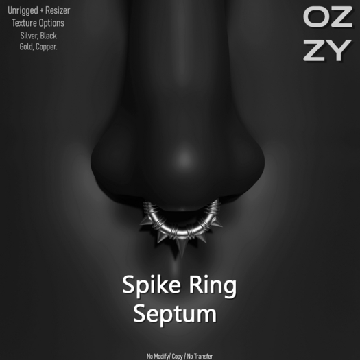 OZZY - Spike Ring Septum - FATPACK
